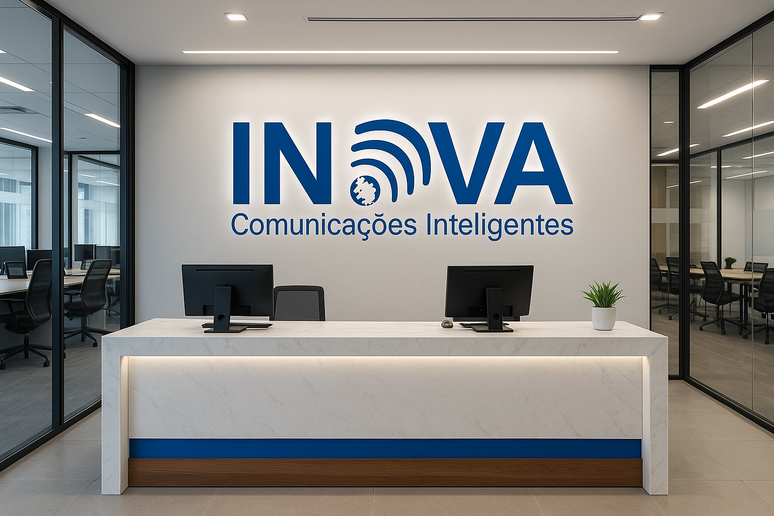 Ilustração institucional da Inova